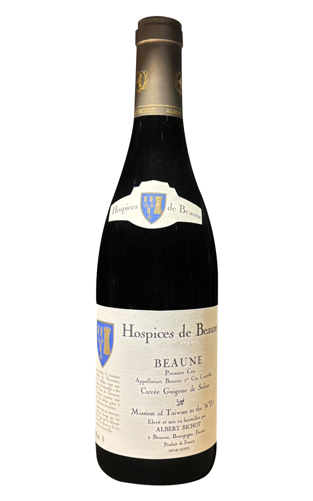 Domaine Viticole Hospices Civils de Beaune Beaune 1er Cru Cuvee Guigone de Salins Rouge Mission of Taiwan to the WTO 2017 伯恩濟貧院特釀 伯恩 莎讓貴宮特釀 一級園紅酒 WTO特別版